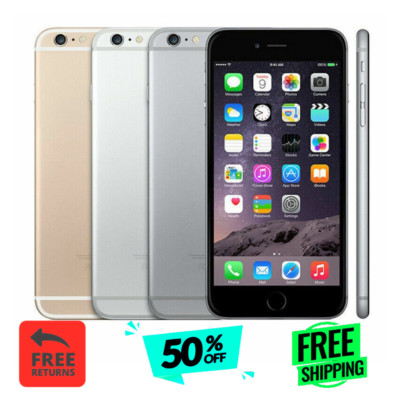 Apple iPhone 6 Plus 64/16GB iOS Unlocked Verizon T-Mobile A1524/A1522 Gold|Gray