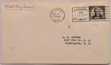 FDC Sc # 623 - Wilson 17c - New York - 12/28/1925 - Albert Gorham - j