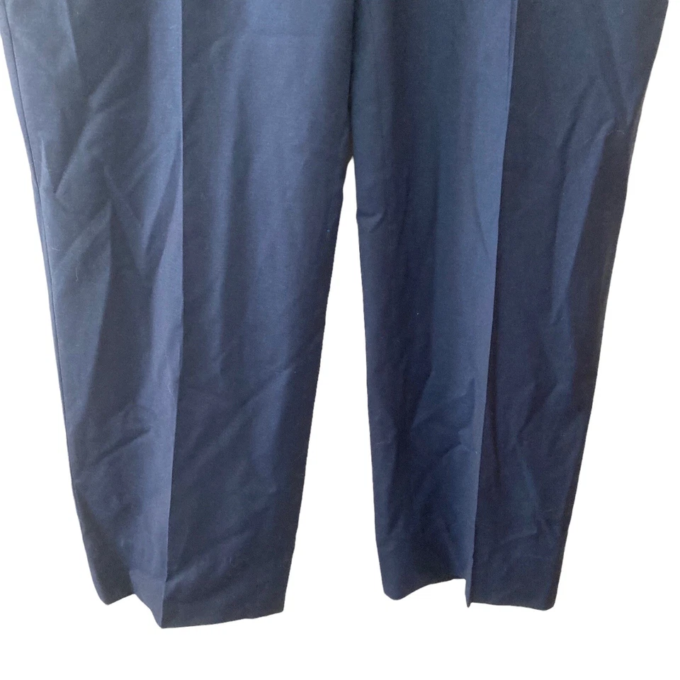 Vintage Belvest by Carroll & Co Dress Pants Men's IT 50 US Large 100% Wool Blue  - Image 4 of 4