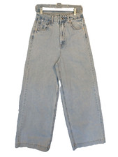 Wild Fable Super High-Rise Wide Leg Size 2 Denim Jeans Baggy Juniors Light Wash