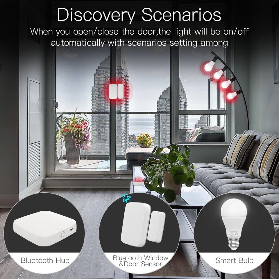 MOES Inalámbrico Tuya Bluetooth Smart Gateway Hub MALLA SIG Home Bridge Alexa Google Foto 4 de 4