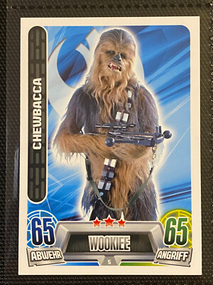 Star Wars Force Attax Chewbacca Karte #228 – Deutsch, Wookiee Force Master, Sammelkarte