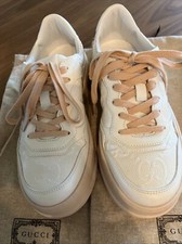Gucci GG Embossed Sneaker White W for sale | eBay