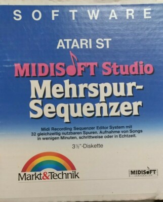 MIDISOFT STUDIO Mehrspur-Sequenzer ST 520 1040 Handbuch und Ordner NO SOFTWARE