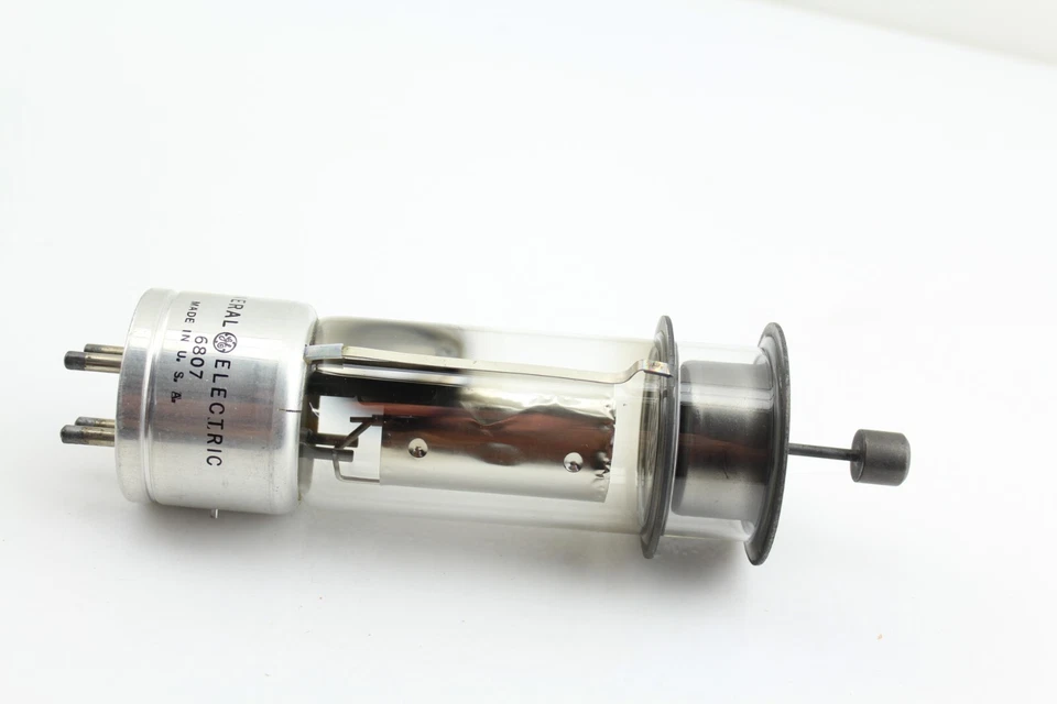 Nueva Cantidad 1 GE 6807 4 pines UX4 Tiratrón Tapa Superior D Side Getter Hecho en EE. UU. Tubo NOS Foto 4 de 4