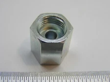 7/16-24 Inverted Flare Union For 1/4 " Hydraulic , Brake Line  Steel  273400  