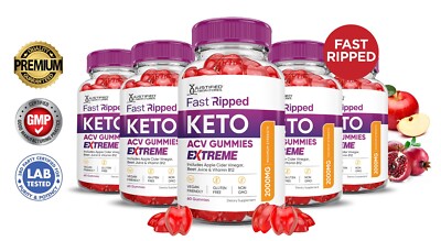 Fast Ripped Keto Extreme ACV Gummies 2000MG Apple Cider Vinegar 300 Gummys