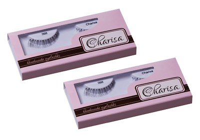 2 x Charisa Bottom-Up Teilwimpern Unterwimpern künstliche Wimpern Strips Band