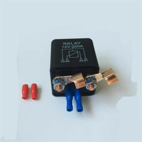 Interruptor de partida de bateria para carro 12V 200A relés de alta potência + 2 pinos de pegada + 2 terminais - Imagem 4 de 4