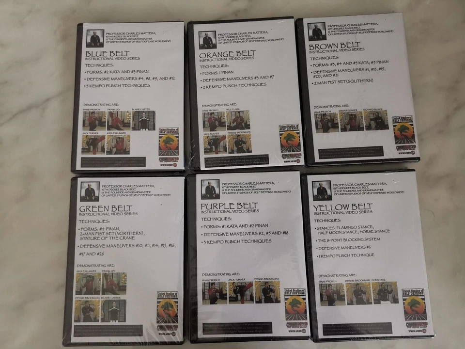 Sealed United Studios of Self Defense Charles Mattera Instructional Karate 6 DVD - Image 2 of 4