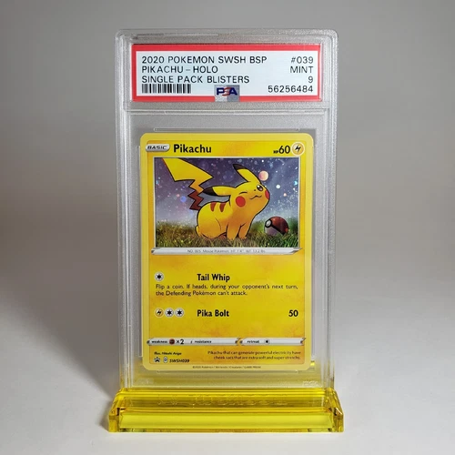 PSA 9 DARKNESS ABLAZE SINGLE BLISTER PACK PIKACHU HOLO #039  BSP PROMO ⚡⚡