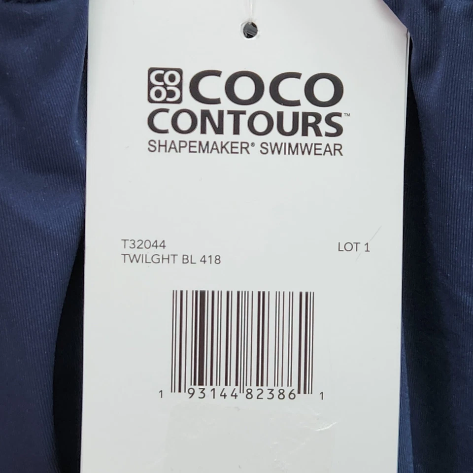 Coco Reef Contours Tankini Top Bra Sized 10 34C Clarity Bandeau Swim Adjustable - Image 4 of 4
