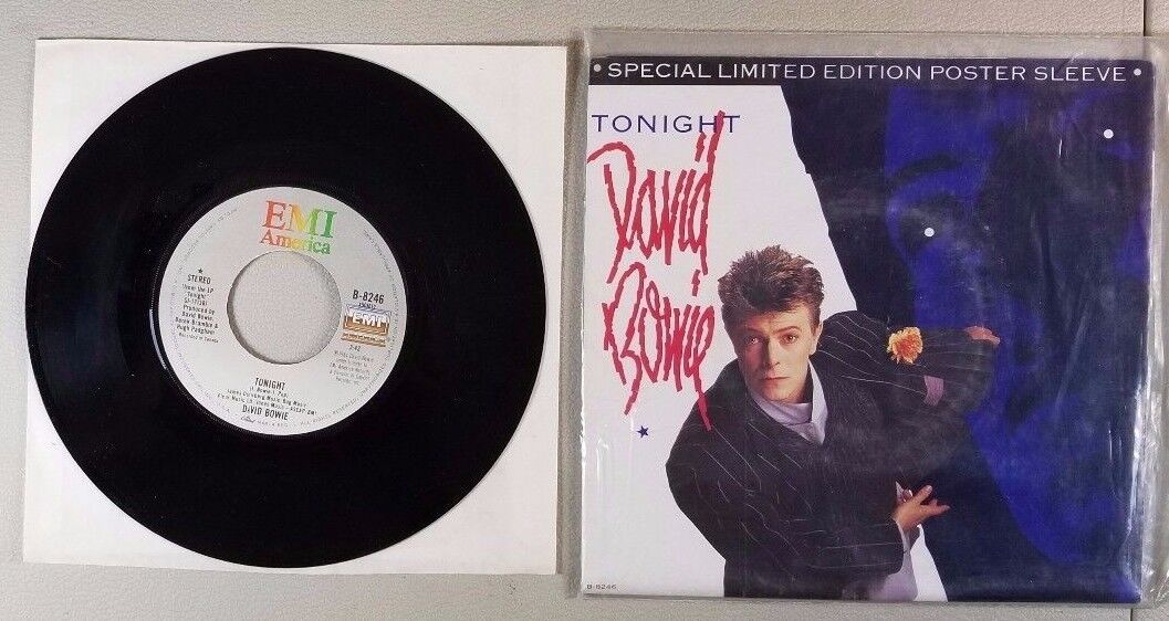 DAVID BOWIE TONIGHT SPECIAL LIMITED EDITION POSTER SLEEVE 45 RECORD- RE2