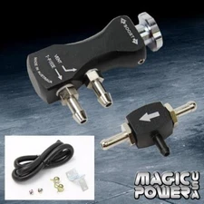 BLACK UNIVERSAL ADJUSTABLE MANUAL GAUGE TURBO RACING BOOST CONTROLLER 1-30 PSI 