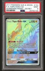 Tapu Koko GX 153/145 Guardians Rising Secret Rare Full Art