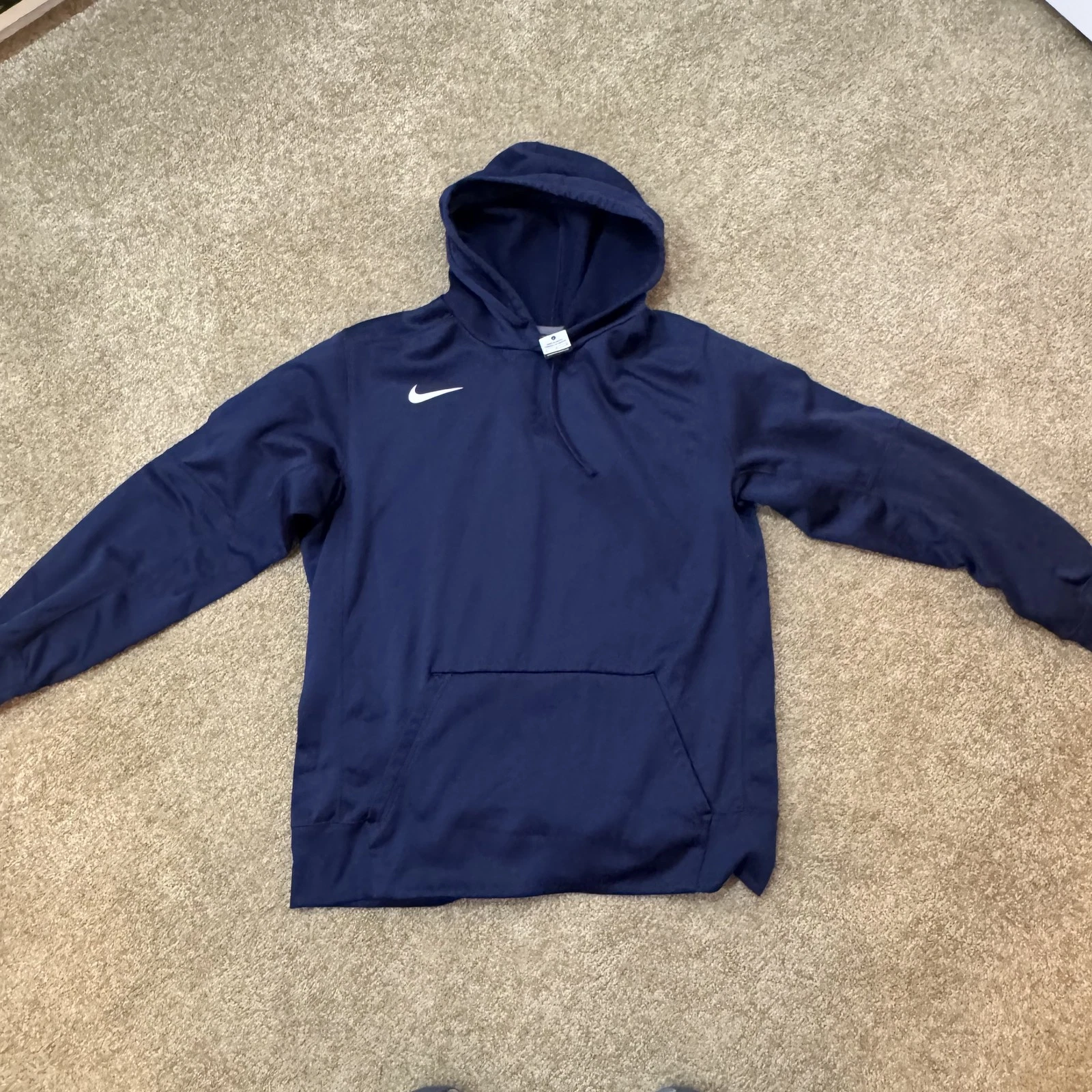 Nike Men's Therma-FIT Performance Training Hoodie - Navy Blue - Size Large