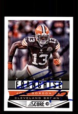 Signed Football Card Auto Josh Gordon 2013 Score #306 Cleveland Browns