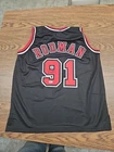 Dennis Rodman Signed Autographed Custom Jersey #91 NBA Chicago Bulls JSA COA