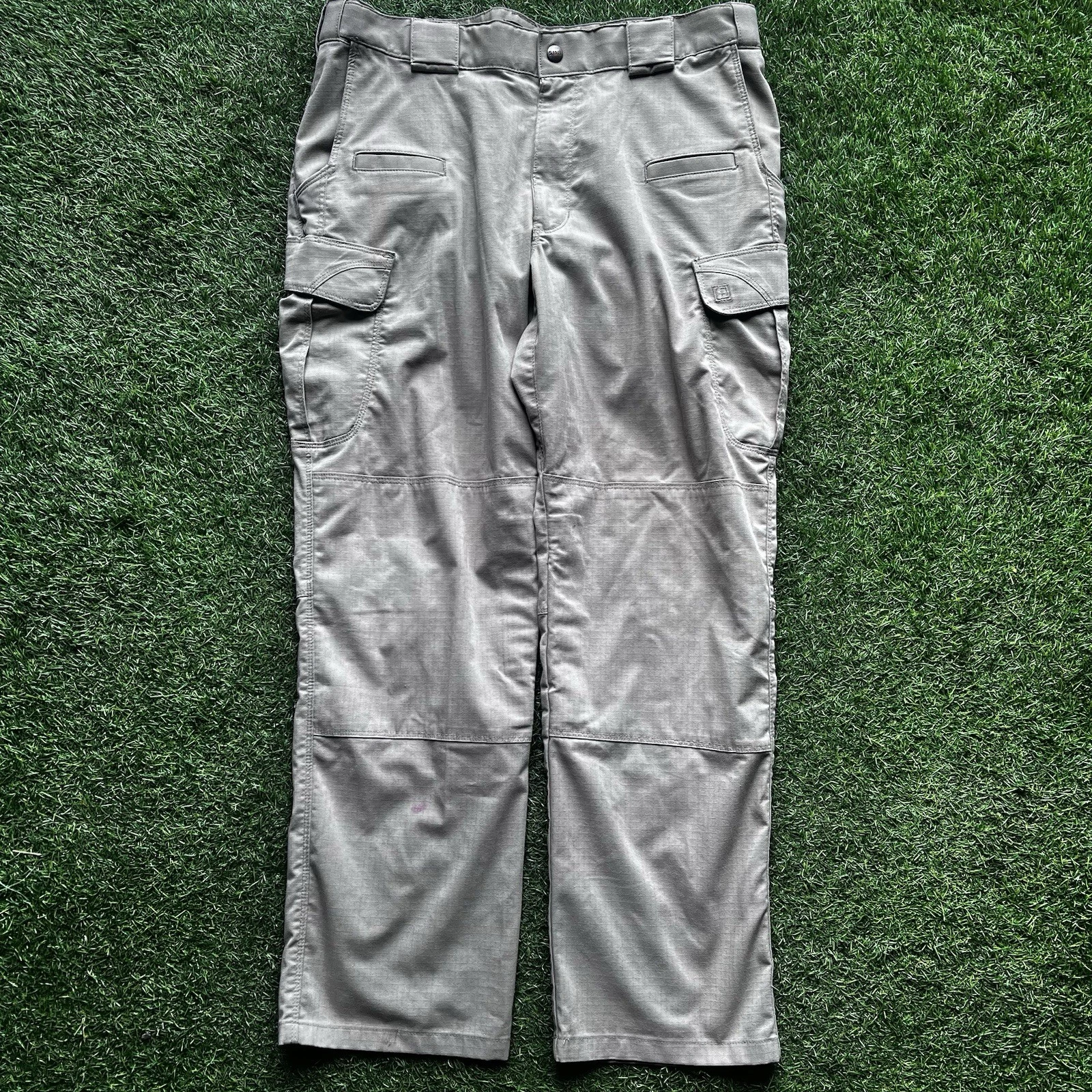 5.11 Tactical Men's Beige Straight Leg Cargo Pocket Work/Casual Pants 36X30