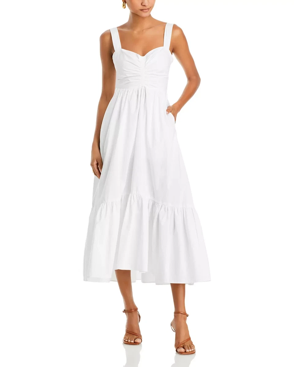 chinese dress ladies A.L.C. Women's Bianca Strapless Pleated Maxi Dress in Riviera, Size 2 main image 1