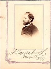 J. Hardenburg, Autographed Photo, 1867 N.Y. Constitutional Convention, #PH111