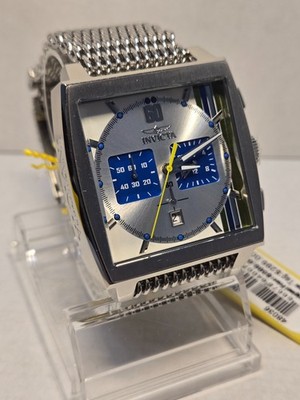 Invicta S1 Rally Cuadro Men's Watch - 45mm, Steel (48036) Mesh Bracelett Watch