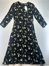 Reformation Laylin Dress Floral Daisy Mini Short Puff Sleeve Dress Size 8 NWT