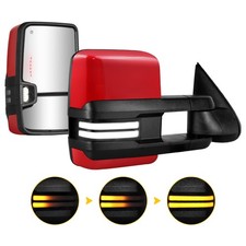 Gloss Red Tow Mirrors For 2003-2006 Chevy Silverado Gmc Sierra 1500 2500hd 3500 Gloss Red Tow Mirrors For 2003-2006 Chevy Silverado Gmc Sierra 1500 2500hd 3500