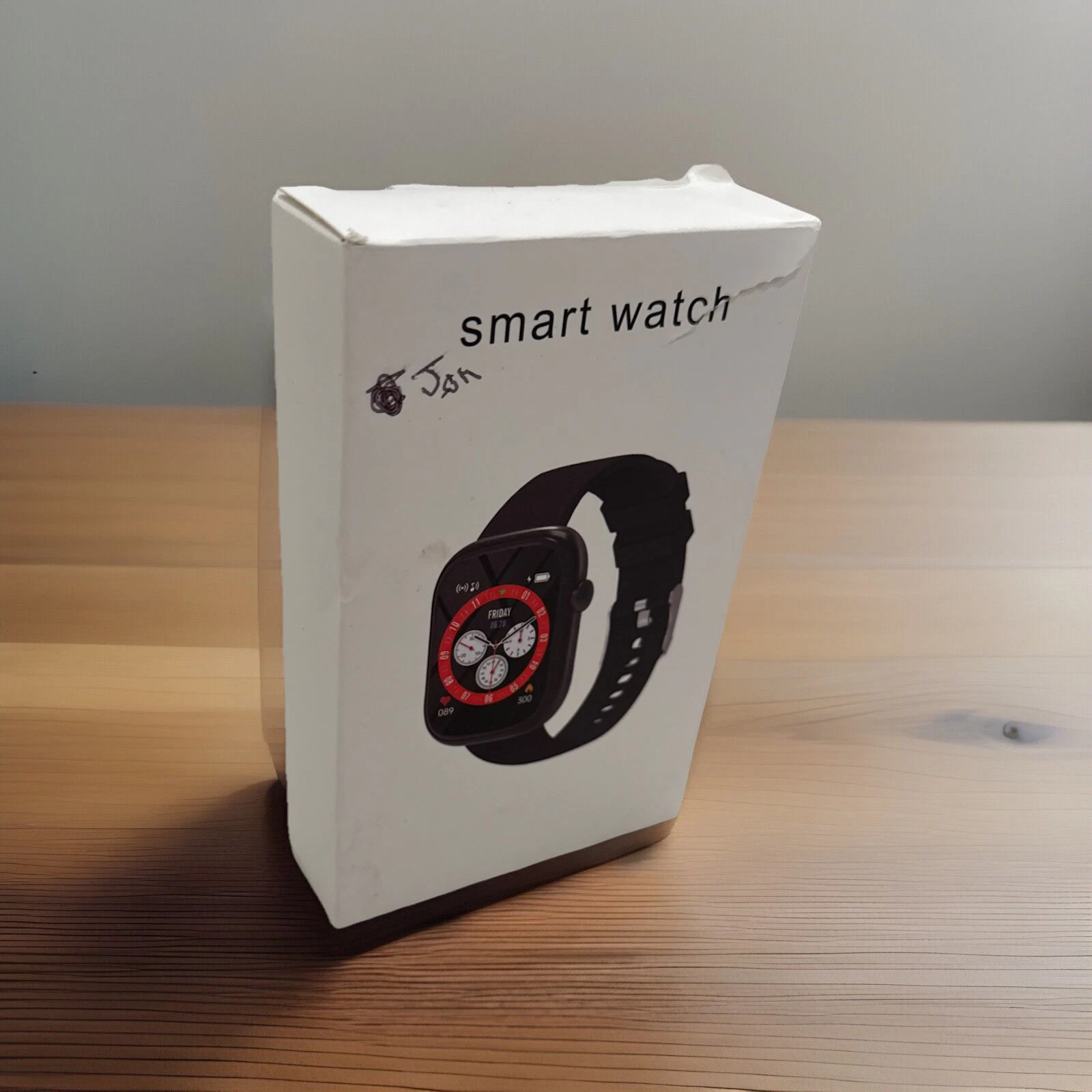 Smart Watch - Black Touchscreen Fitness Tracker Heart Rate Monitor NIB