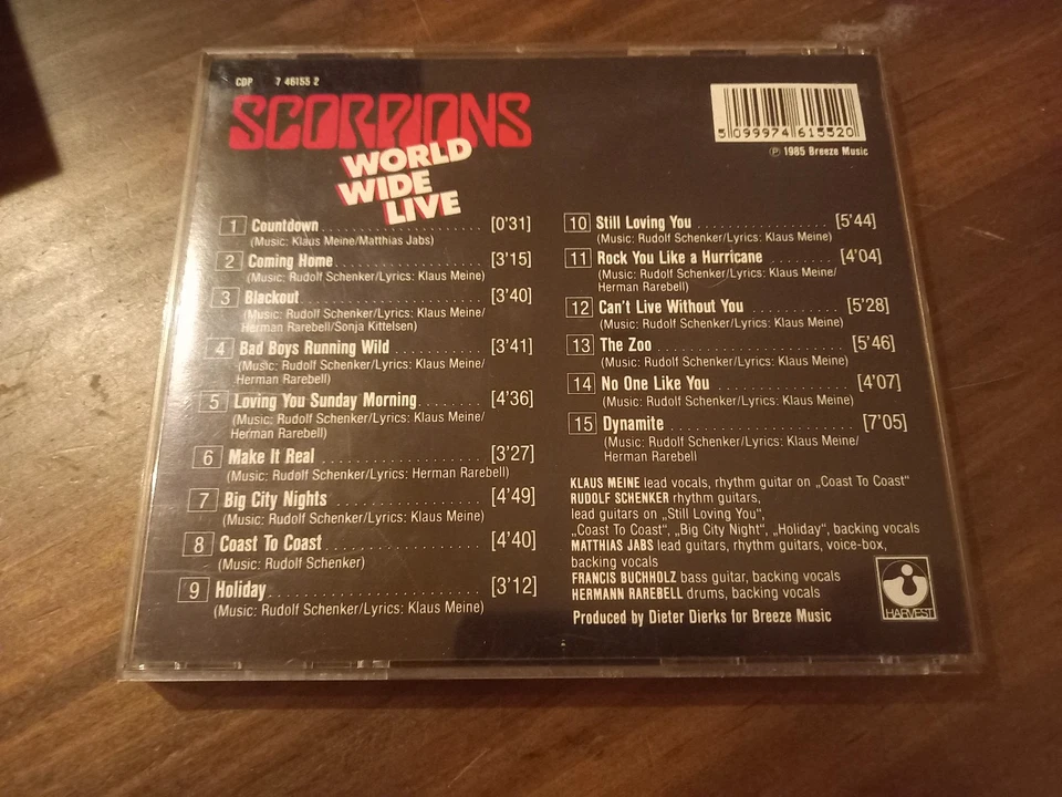 CD - Scorpions - World Wide Live - Harvest - Bild 2 von 2