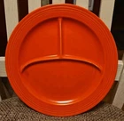 Vintage Fiestaware 10.5" Grill Plate Divided Radioactive Red Rare HTF