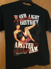New Bettie Page Amsterdam Red Lights Gift For Fans Unisex S-5XL Shirt DO51