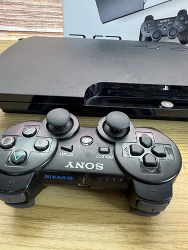 Consola Sony PlayStation 3 Slim 120 GB - Negra PS3 Paquete Probado - Imagen 5 de 24