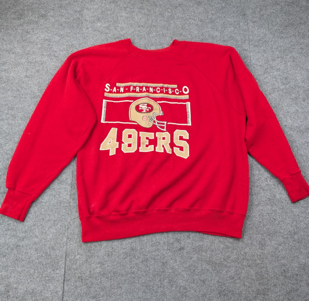 Vintage San Francisco 49ers Sweatshirt Mens XL 80s Crewneck Distressed Sports