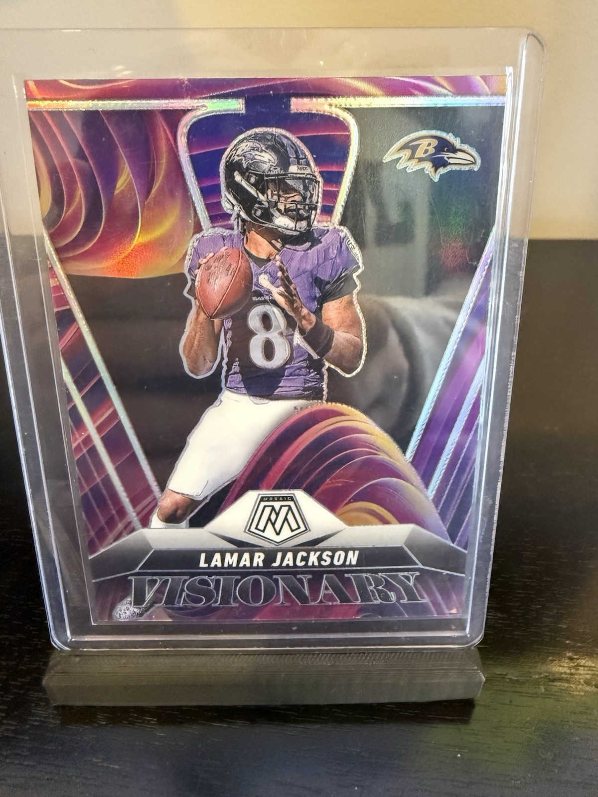 2025 Panini Mosaic Lamar Jackson Visionary SSP CASE HIT Baltimore Ravens #2
