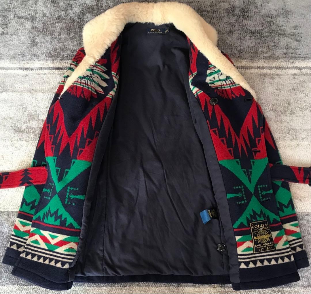 Ralph Lauren Native Pattern Shearling Collar XS W… - image 6