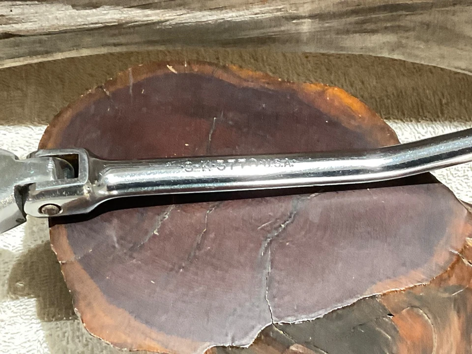 Usado Hecho en EE. UU. S_K 3770 3/8 Unidad Flex Cabezal Desplazado Ajuste Trinquete Foto 2 de 4