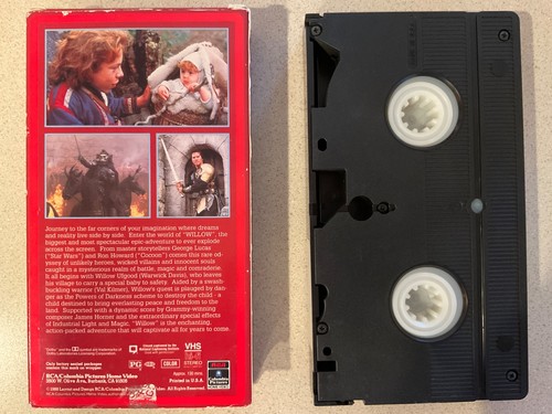 Willow (VHS, 1988) Val Kilmer, Joanne Whalley, Warwick Davis - Picture 2 of 3