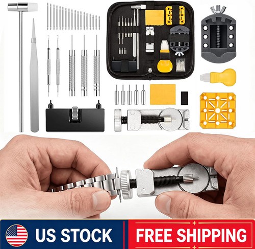 2026 Watch Repair Kit Watchmaker Back Case Remover Opener Link… at eBay