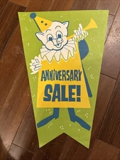 Vintage Piggly Wiggly ANNIVERSARY   2 Sided advertisement 11.75 X 18”