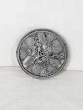 Metzke Candle Jar Lid Cover 3"Pewter Vintage 1980