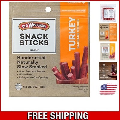 Gourmet Turkey Sausage Snack Sticks - Low Carb, Gluten Free, Perfect for Sharing