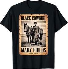 Black Cowgirl Mary Fields Western Rodeo Melanin Cowgirl T-Shirt