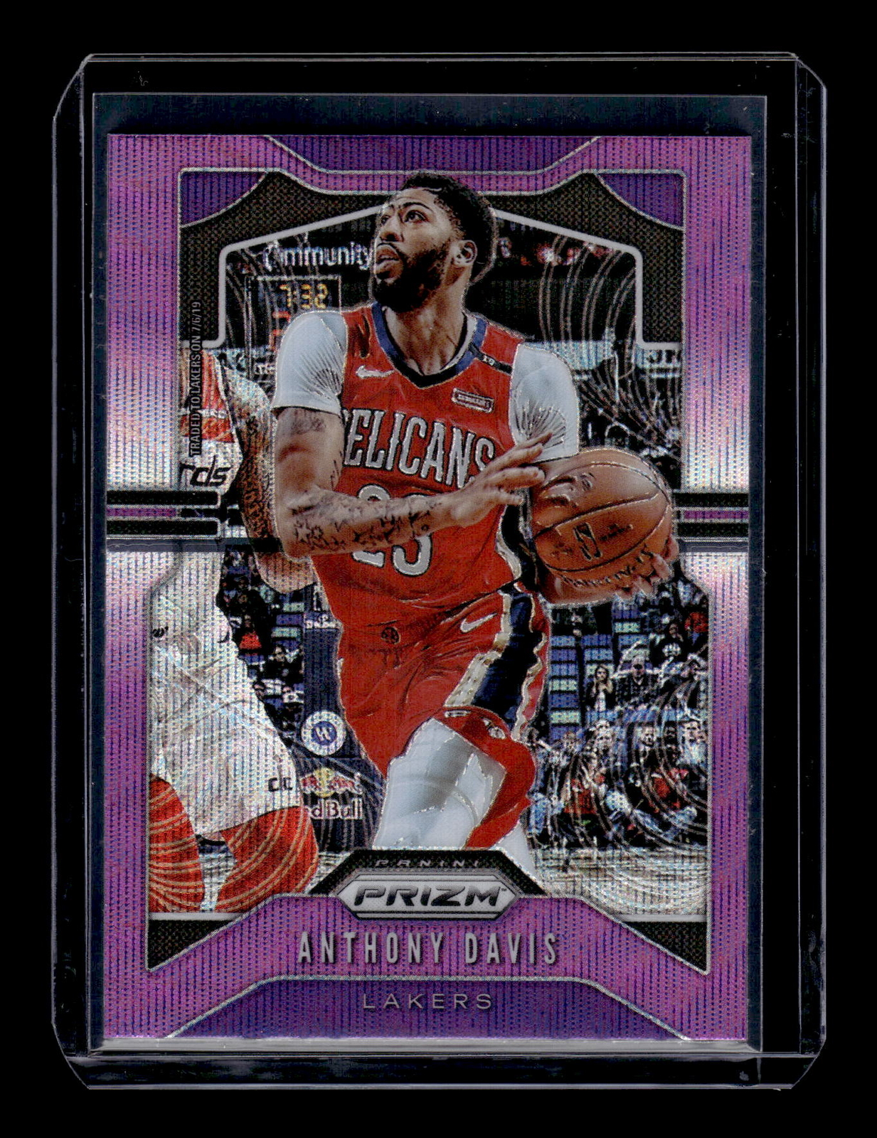 2019 Panini Prizm #222 Anthony Davis  Purple Wave   Mint+ New