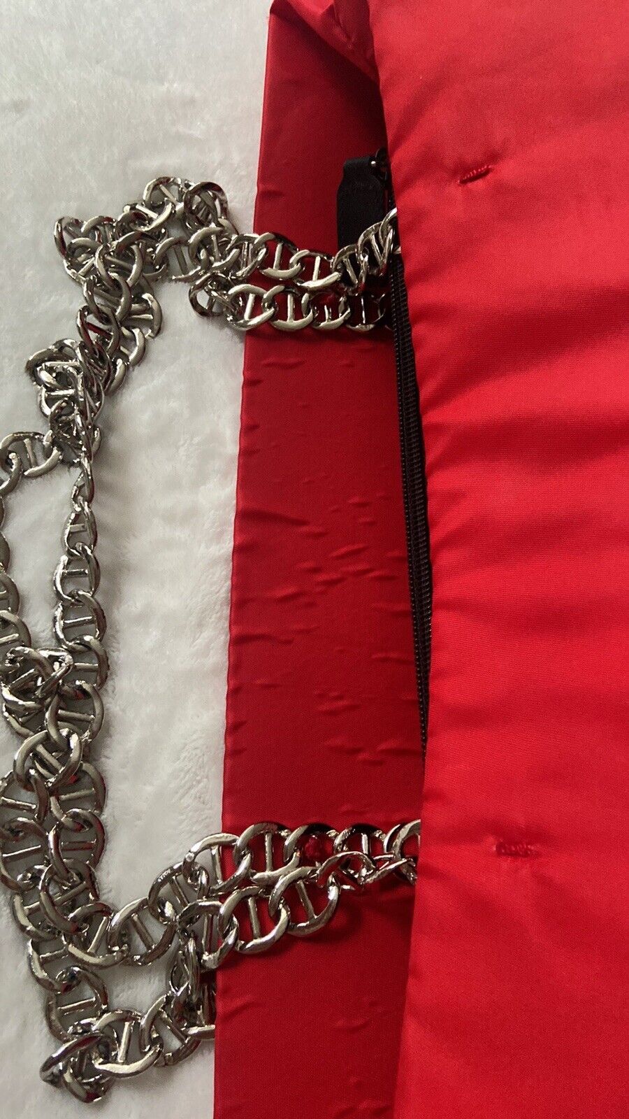 Authentic PRADA Large Red Nylon Tote/ handbag/ Sh… - image 19