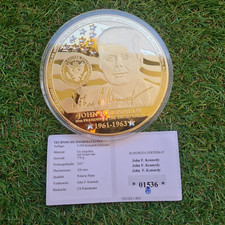 American Mint John F. Kennedy 35th President Proof Commemorative Coin Very Good Condition