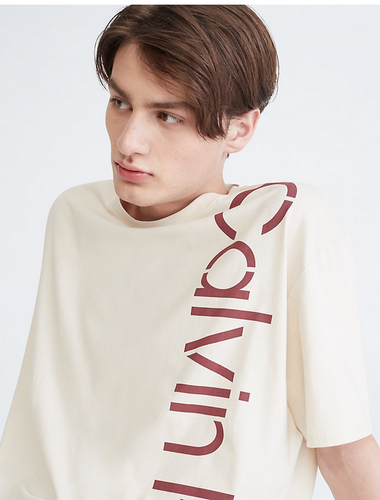 Clavin Klein Herren Khakis Relaxed Fit Schablone Logo Rundhalsausschnitt T-Shirt, 2XL - Bild 2 von 4