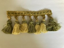 Designerskie żółto-zielone frędzle z frędzlami 27+ jardów Wysoka jakość