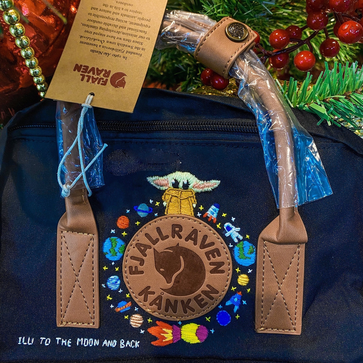 Personalised Colorful Flowers Hand Embroidery Design, Custom Fjallraven  Kanken