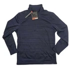 Hawke & Co Mens Colorblock Quarter Zip Pullover Navy